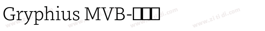 Gryphius MVB字体转换